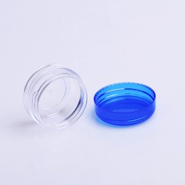 UUYYEO 12 Pcs 15 Gram Clear Plastic Cosmetic Jars Makeup Sample Containers Pots with Lids Travel Size Make up Jars Cream Lotion Container