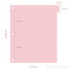 Framendino, Pink 3 Ring Binder Dividers with 8 Tabs, Plastic