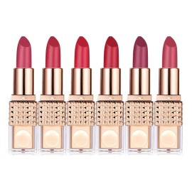 Lápiz Labial Baolishi Pearl Shimmer Hidratante Antiadherente