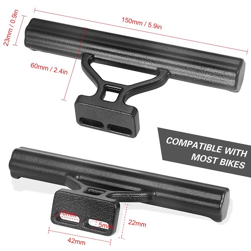 HUIOP Bike Handlebar Extender Aluminum Alloy Bike Handlebar Extension Bracket