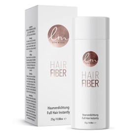 LEON MIGUEL Hair Fibre - Hair Thickening - Premium Scattered Hair / Pouring Hair with Instant Effect for Secret Hair Corners, Hair Loss and Light Hair | 25 g (Dark Blonde)