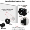AcbbMNS 5PCS Push Button Latch Locks Keyless Cabinet Drawer Catch