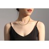 FOSIR Gold Herringbone Necklace for Women, 4mm Gold Choker Necklaces