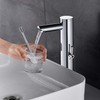 HHOOMMEE Automatic Touchless Bathroom Sink Faucet Tall Body Motion Activated