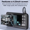 Industrial Endoscope Waterproof 1080P HD Dual Lens Borescope Inspection Sewer