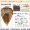ELEVAVE Hair Toppers for Women Real Human Hair, 360°3D Cover