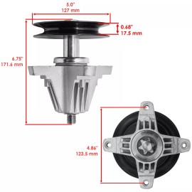 Caltric 618-06980 918-06980 285-707 Spindle Assembly & Ring For MTD Cub Cadet