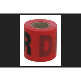 3"X200'X2.0 DANGER(RED) Barricade Tape