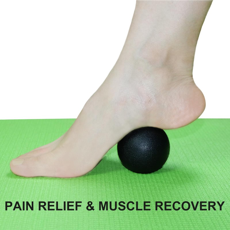 Small Hard Massage Ball 2 Pack. Lacrosse Ball Size Fascia
