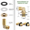 Installation Kit for Wall Mount Commercial Faucet, TOLSUNY Backsplash Mount