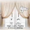 Yuhman 120 Pack Curtain Hooks Plastic White – 2.8cm x