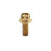 uxcell 14pcs Gold Tone M6 x 15 Motorcycle Stainless Steel