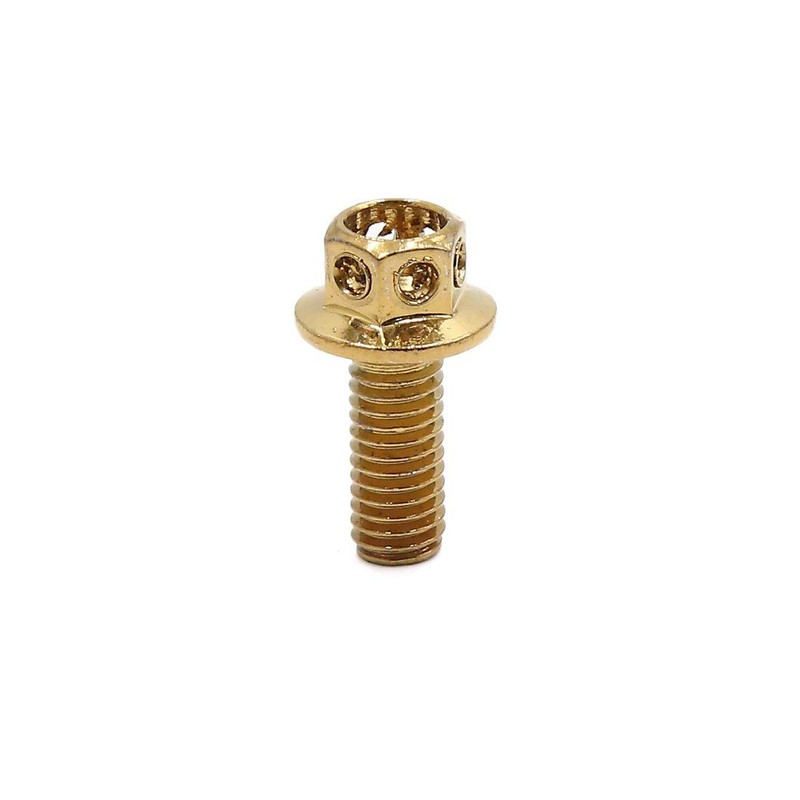 uxcell 14pcs Gold Tone M6 x 15 Motorcycle Stainless Steel