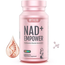 Exclusive NAD+ Supplement for Women,NMN Alternative with Resveratrol, CoQ10,Black Cohosh, Vitamin E for Cellular Health,Enhance Energy, Balance Mood, 60 Capsules,30 Day Supply