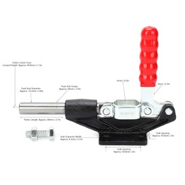 GH305HM Welding Toggle Clamp, Push Pull Adjustable Toggle Clamp, Quick Release Push Pull Type for Woodworking, Mechanical Operations, Welding