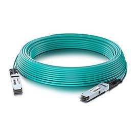 40G QSFP+ AOC Cable - 40GBASE Ethernet Active Optical Cable, QDR, MMF for Cisco QSFP-H40G-AOC10M, Supermicro CBL-QSFP+AOC-10M and Open Switch, 10-Metre