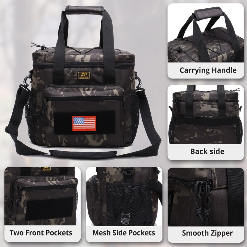Lunch Box for Men, Tactical Lunch Bag MOLLE Webbing Leakproof
