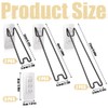 FCKLVMC 6 Pcs 3 Size Adjustable Picture Frame Stand, Stainless