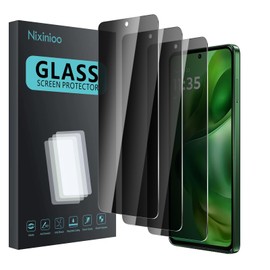 Nixinioo 3 Pack Privacy Screen Protector for Motorola Moto G Power 5G 2025, Anti Spy Tempered Glass 9H Hardness, Black Protector Anti Spy, Bubble Free, Anti-Scratch