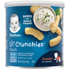 Gerber Snacks for Baby Lil Crunchies, Ranch, 1.48 Ounce (Pack of 6)
