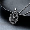 Irish Celtic Cross Necklace for Men Women 925 Sterling Silver
