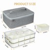 Snack Box Container, 2 PCS Divided Serving Tray with Lid
