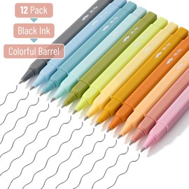 Mr. Pen- Aesthetic Pens, 12 Pack, Black Ink, Fast Dry, No Smear Bible Pens No Bleed Through, Fine Point Pen, Ballpoint Pens Ballpoint, Fine Tip Pens for Note Taking, Pens Aesthetic