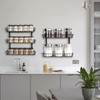 SWOMMOLY Adjustable Wall Mount Spice Rack Organizer, 12-Tier Dual-use (Multi-use)