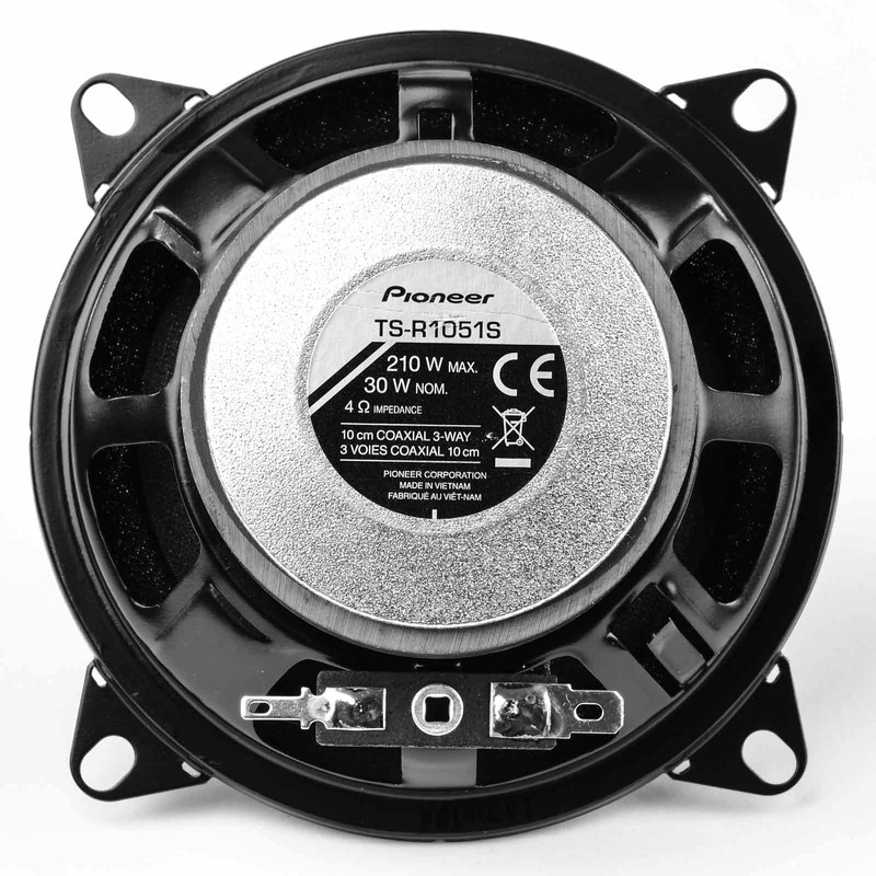 Pioneer TS-R1051S 210W 10cm 3-Way Coaxial Speaker - Powerful Sound