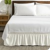 Bare Home Wrap Around Bed Skirt - Adjustable and Ruffled