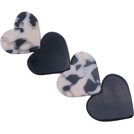 Hair Clips for Women Fashion Hairpins Simple heart-shaped Hair Barrettes Hair Accessories (Multiple colors, 6.9CM)