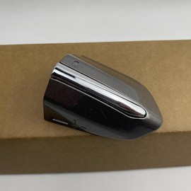 AUPSPUD Front Left Driver Side Door Handle Key Bezel Cover Cap for Ford Fusion 2013 2014 2015 2016 2017 2018 2019 2020 (Oyster Grey&Chrome)