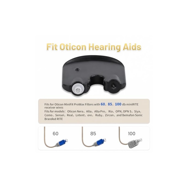 Hearing Aid Wax Guards for Oticon Prowax Minifit, 5 Packs/30