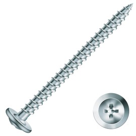 #8 x 2 Inch Wood Screw 100Pcs Alloy Steel Standard Thread Truss Head Fast Self Tapping by SG TZH