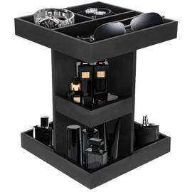 Anmrept 3 Tier Perfume Organizer, Rotatable Cologne Organizer For Men,Cologne Stand,Large Capacity Wood Perfume Shelf, Perfume Tray, Mens Husband Birthday Gifts, Ideas Gifts For Men