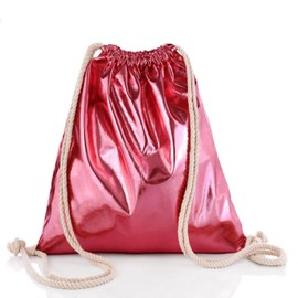 Glamexx24 Gym Bag Backpack Gym Bag 38 x 42 cm Sports Bag Women Men Children Gym Bag for Painting, red