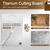 Titanium Cutting Board - 100% Pure Titanium, Double Sided Metal