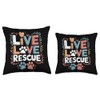 Live Love Rescue, Shelter Save Pet Adopt Animal Rescue Throw