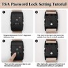 Luggage Strap Cross Luggage Belt with TSA Certified Customs Lock