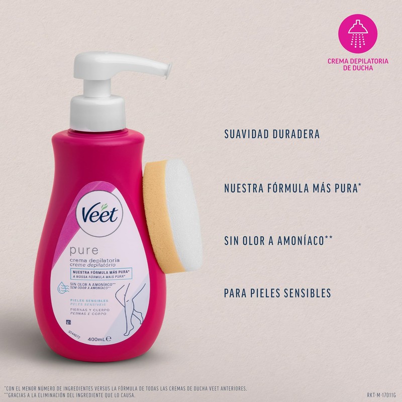 Veet Crema Depilatoria per il Corpo da Usare sotto la