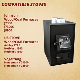 Pellethead USSC 40256 + 40257 Shaker Grate & Frame Combo for US Stove, Johnson, Vogelzang Wood Coal Furnaces.