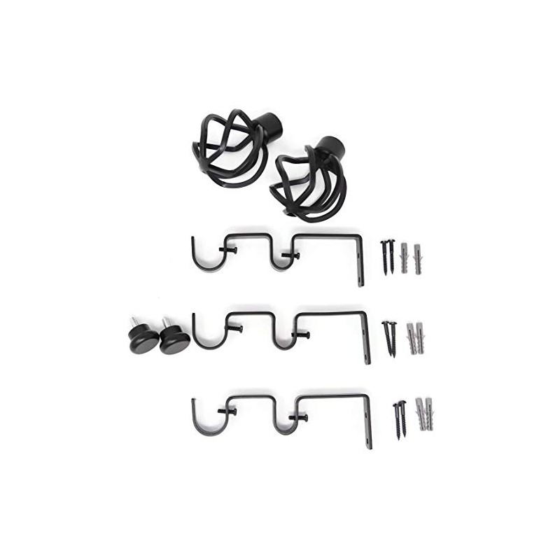 Urbanest Zeffoli Flat Button 1" 5/8" Double Drapery Curtain Window