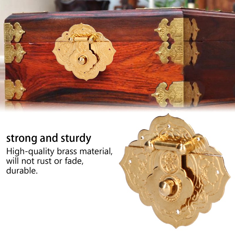 Brass Jewelry Box Corner Protector Hardware Accessories Ornament for Wooden