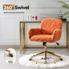 Warmiehomy Furry Cute Office Chair, Modern Swivel Desk Chair, Makeup