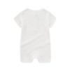 MAMIMAKA Newborn Romper Solid Cotton Baby Boy Girl Short Sleeve