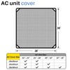 ECOOPTS 36"x36" Air Conditioner Top Mesh Cover with Bungee Cords