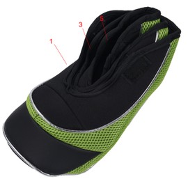 Andux Golf Velcro Driver Headcovers Wood Headcovers 460cc with Interchangeable Number Tags Set of 3 MT/MG13 (Green)