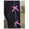 WDIRARA Girl's Bow Side Waist Track Pants Cute Wide Leg