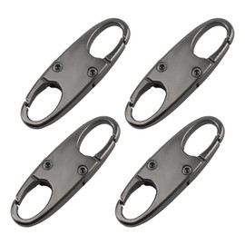 Suitcase Locks, 4pcs Zipper Locks for Backpacks Suitcase Lock Mini Padlock, Backpack Lock Anti-Theft Detachable Zip Connector Double-Sided Small Zip Clips Suitable for Travelling Camping Hiking