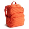 Vera Bradley Women's Cotton Large Bancroft Backpack, Koi Orange, One